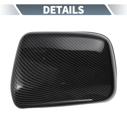 Rearview Mirror Cover Overlay Black Carbon Fiber for Lexus RX300 (1999-2003)