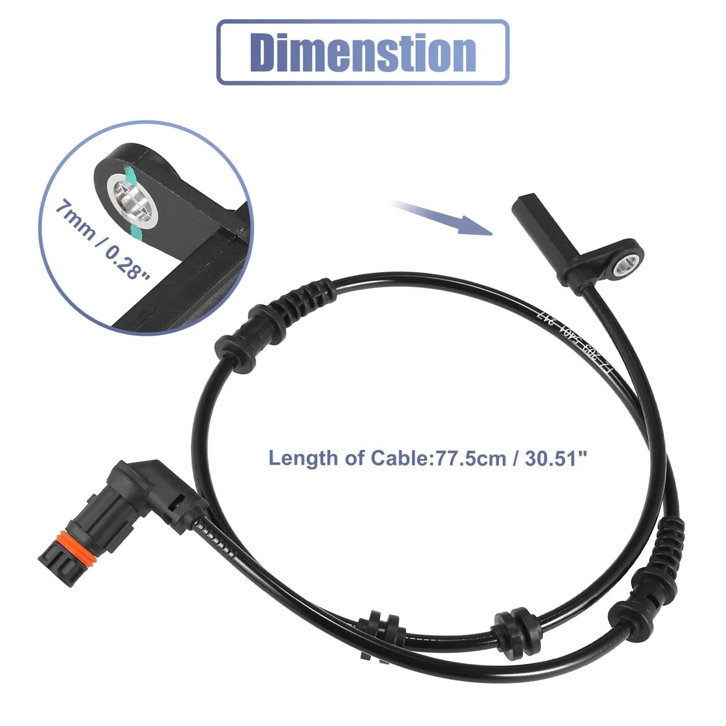 ABS Wheel Speed Sensor for Mercedes-Benz C280 C350 (2001-2007)