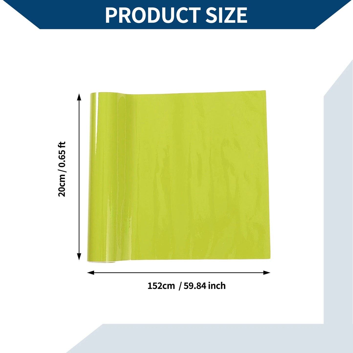 Car Wrap Film 0.65 ft x 59.84 inch Light Green for Exterior Interior Protection