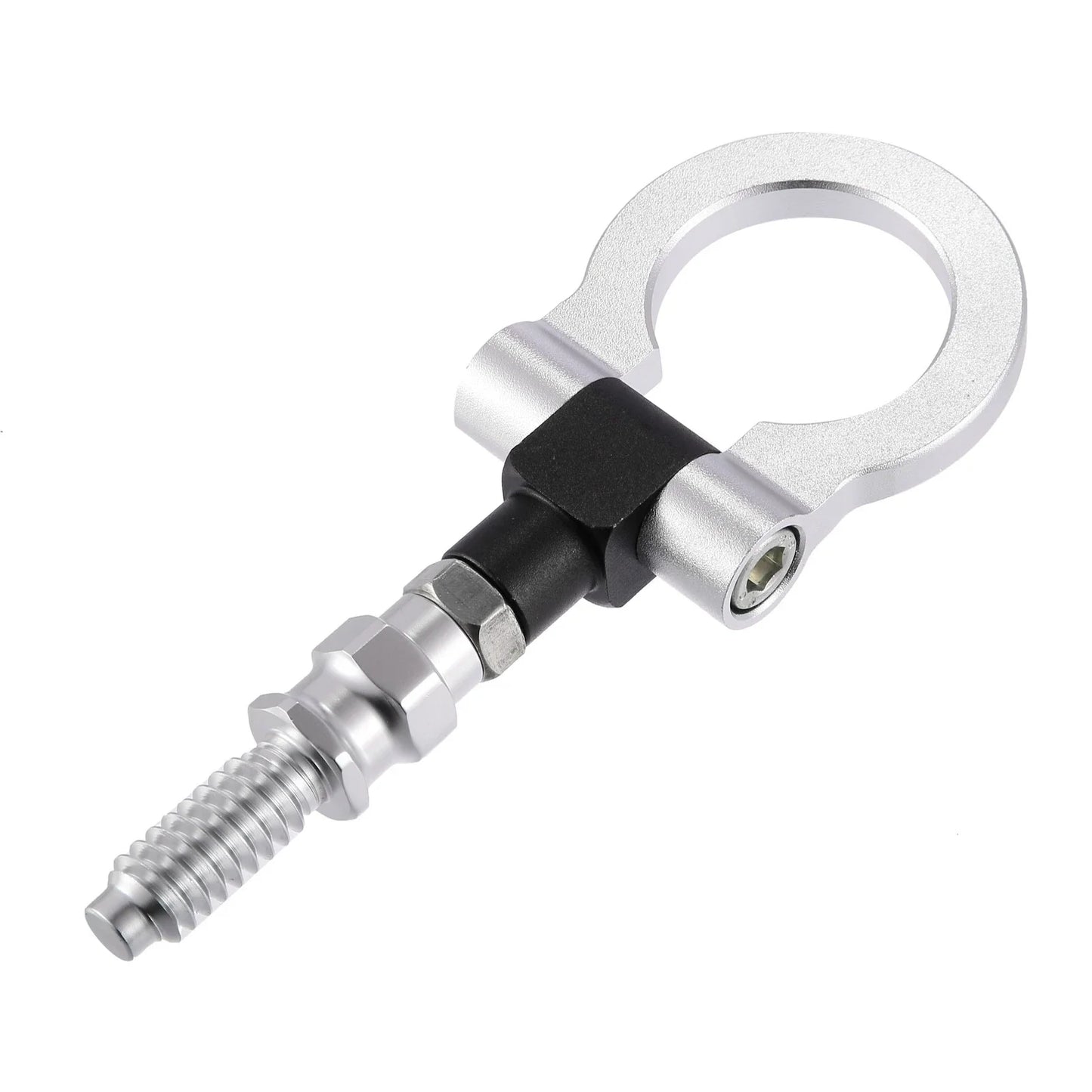 Front Bumper Screw-On Tow Hook Towing Bar for BMW 325i 335i Silver Tone