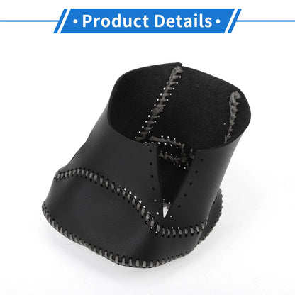 Gear Shift Knob Cover for Nissan Rogue (2021–2024) Black Grey Faux Leather