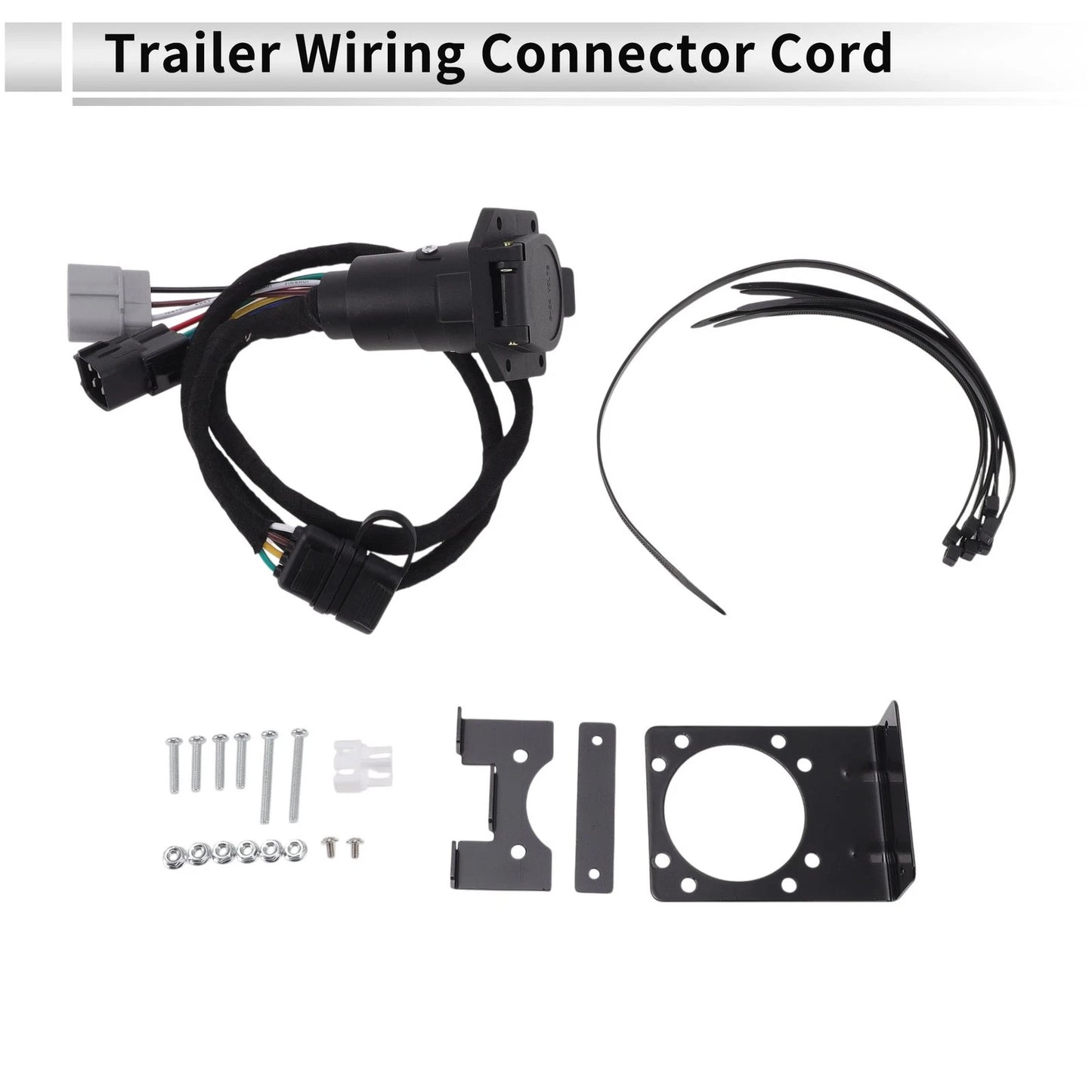 7 Pins Trailer Wiring Connector Cord for Toyota 4Runner (2003–2009) No.UTC7013