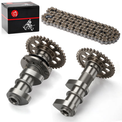 Intake & Exhaust Camshaft with Timing Chain for Suzuki Quadsport Z400 (2003–2014)