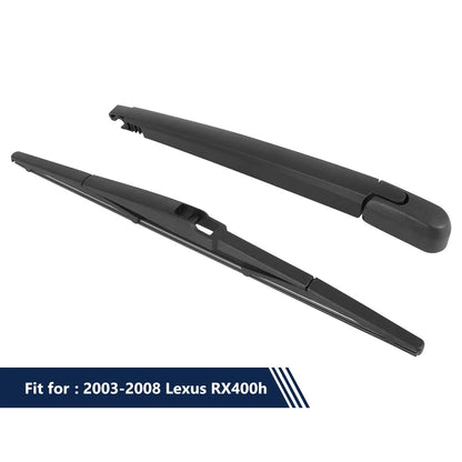 Set of 2 Rear Windshield Wiper Blade Arms for Lexus RX400h (2003–2008) 14 Inch