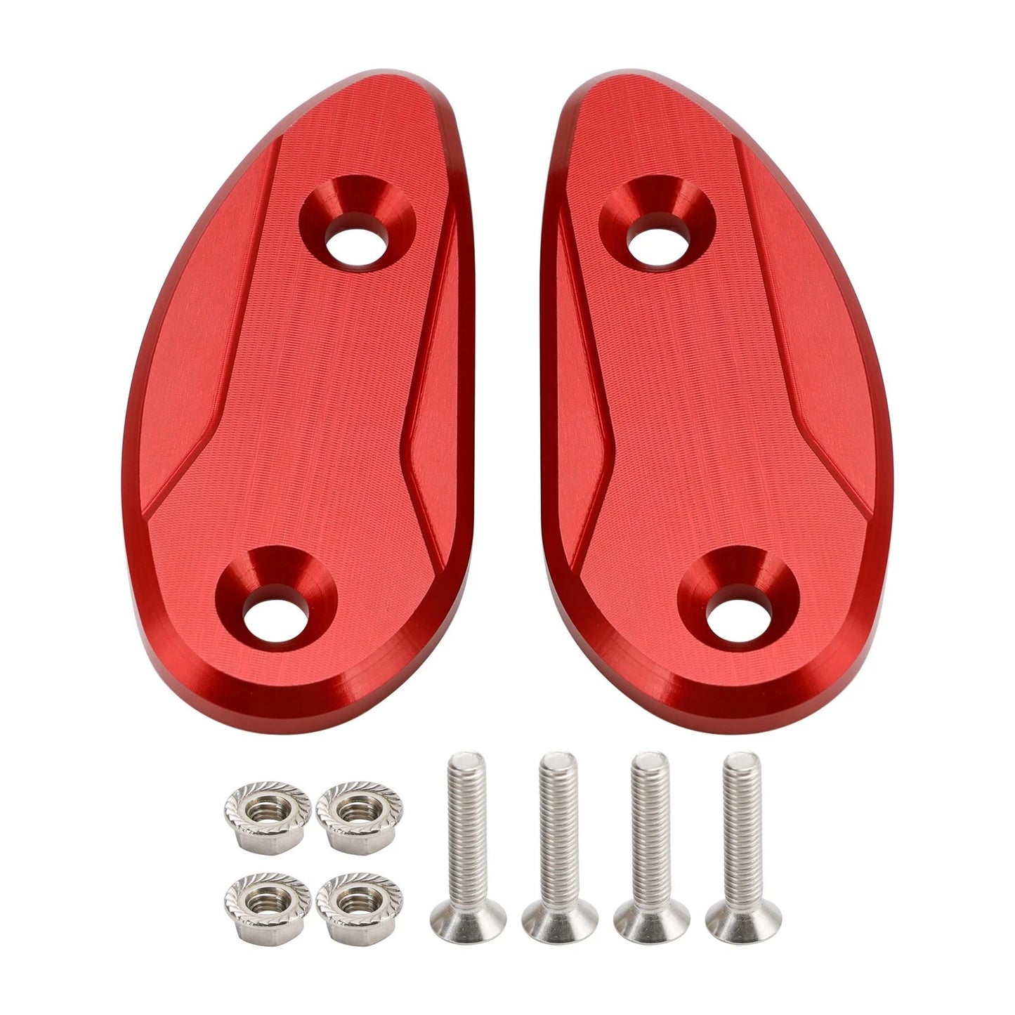 CNC Red Mirror Caps for Honda CBR1000RR (2008–2023)