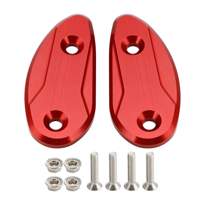 CNC Red Mirror Caps for Honda CBR1000RR (2008–2023)