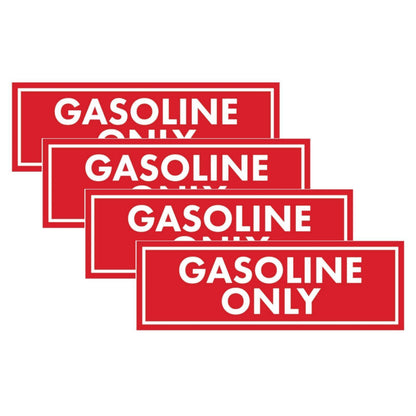 Set of 4 Diesel Fuel Only Stickers for Fuel Door