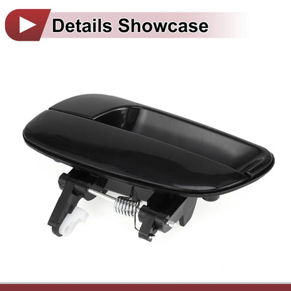 Exterior Door Handle for Hyundai Elantra Rear Left Black ABS (2011-2016)