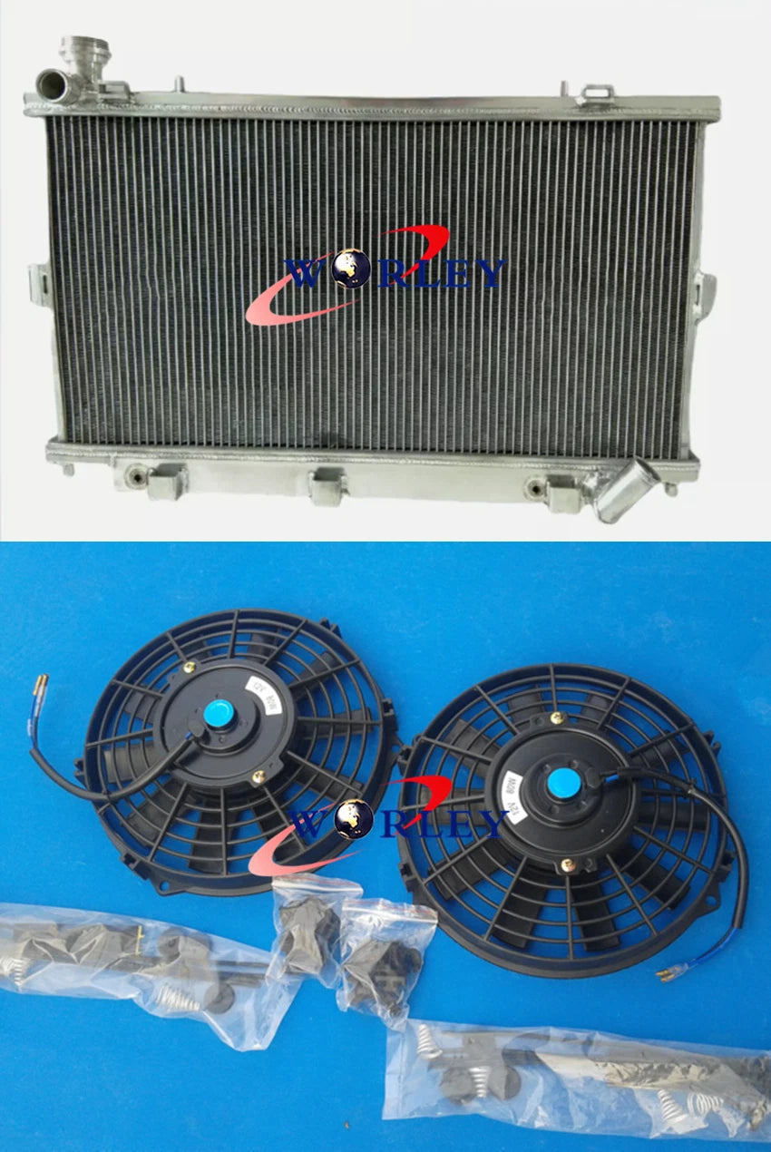 3-Row Aluminum Radiator with Fans for Holden Commodore VE V8 (2006–2013)