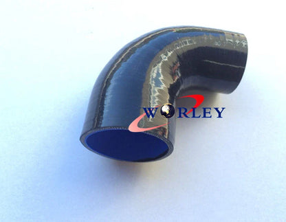 Silicone 45° Reducer Elbow 2.5"-2" Intercooler Turbo Hose for Car