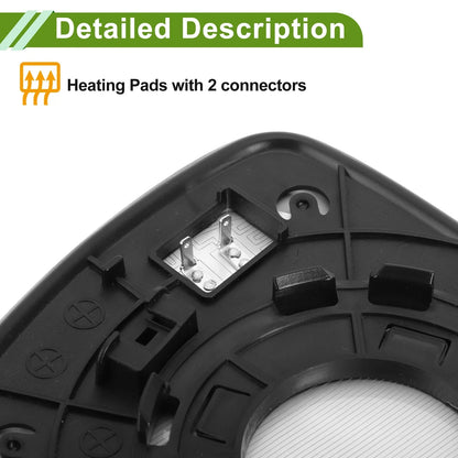 Heated Left Side Mirror Glass for Hyundai Accent (2011-2017)