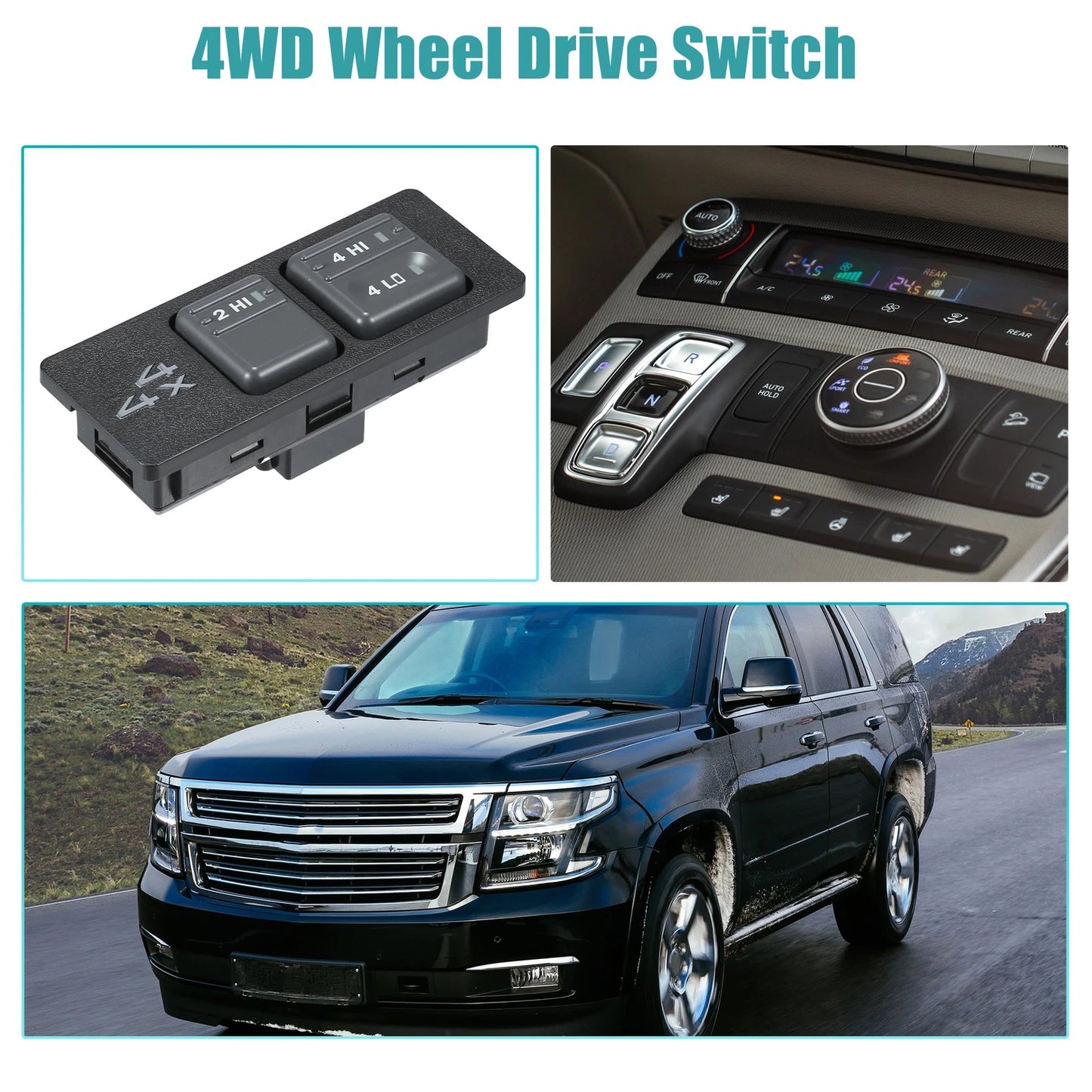 4WD Selector Switch for Chevrolet K1500 (1996–1999)