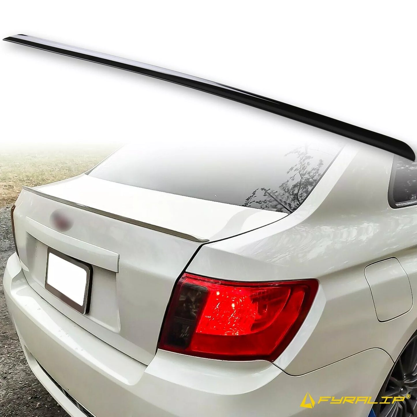 32J Black Boot Lip Spoiler for Subaru WRX STI Sedan (2010-2014)