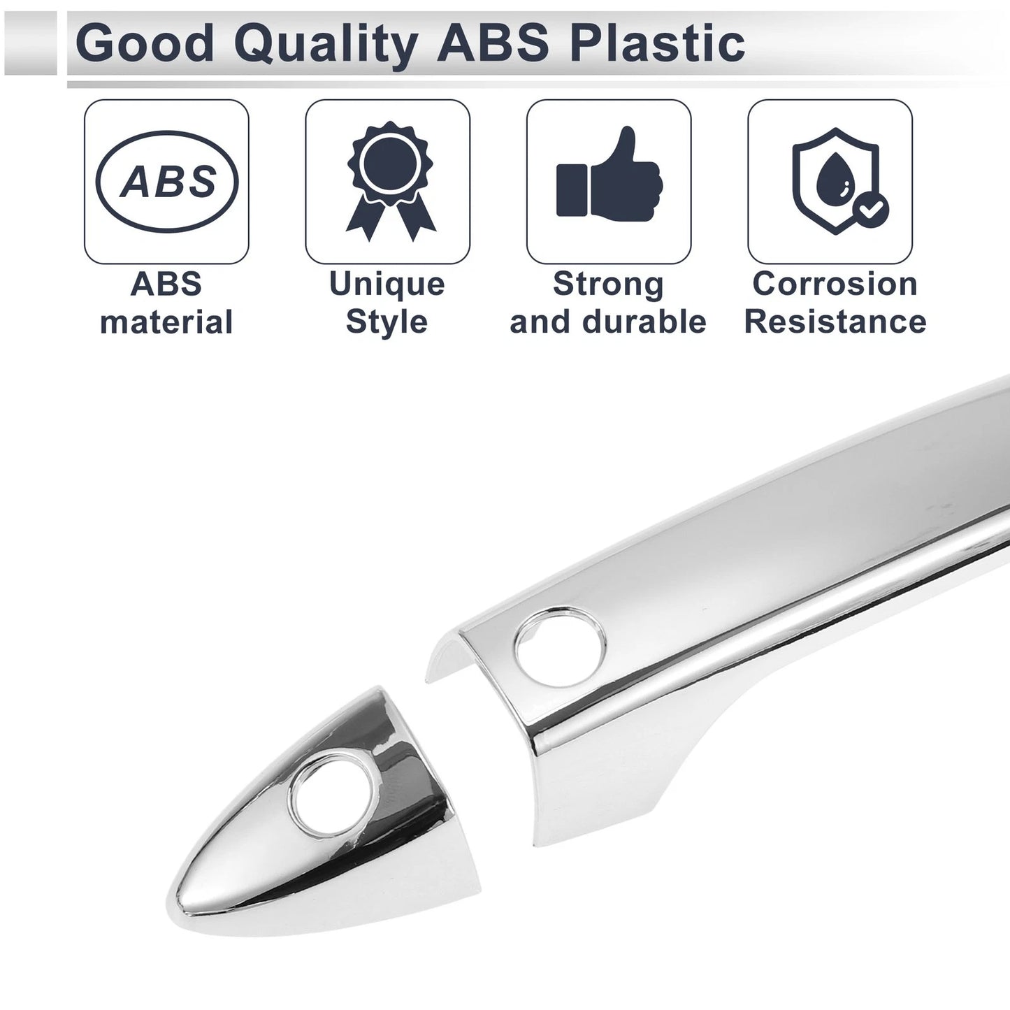 Door Handle Cover for Honda Accord (2018–2023) Silver Tone