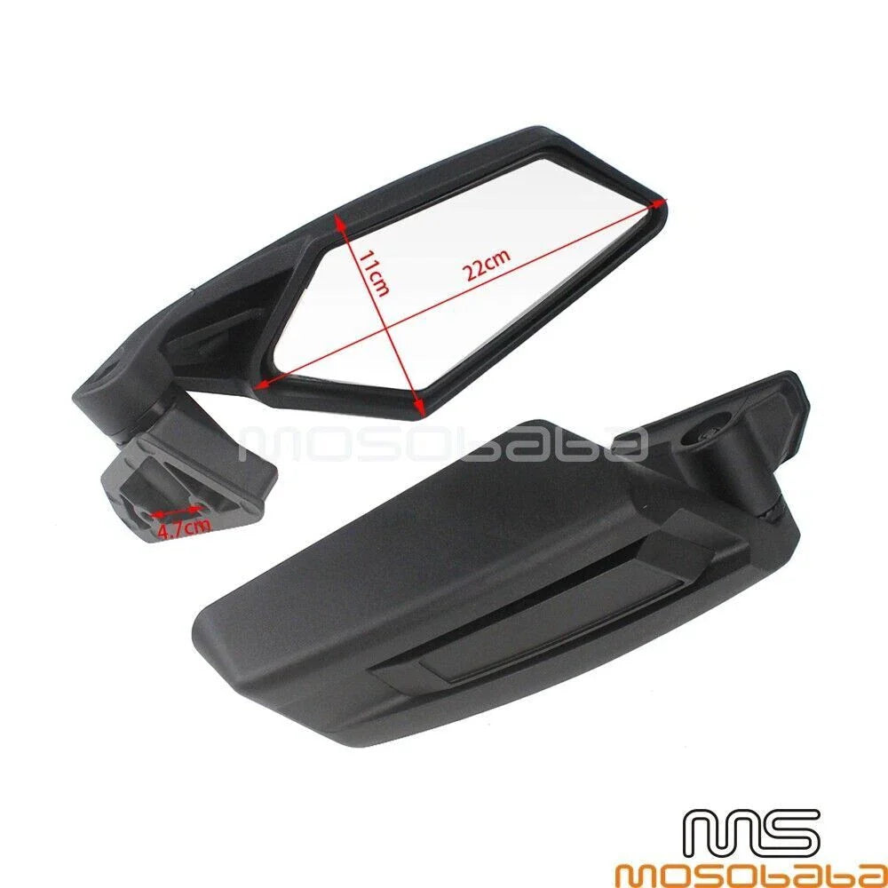 Black Rear View Mirrors for Can-Am Maverick X3/X3 Max (2017-2023)