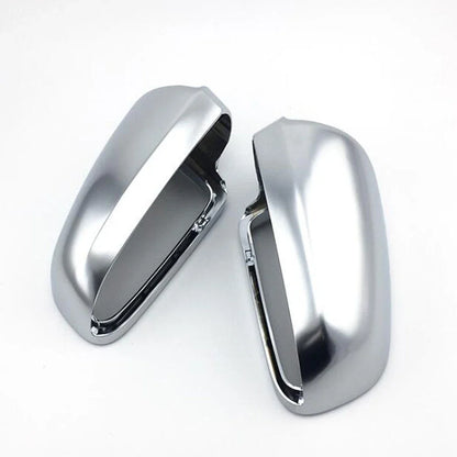 Chrome Wing Side Mirror Caps Covers for Audi A4 A6 (2005–2008)