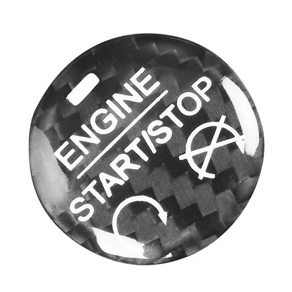 1Pcs Engine Start Stop Button Cover Trim for Ford Mustang (2015–2022)