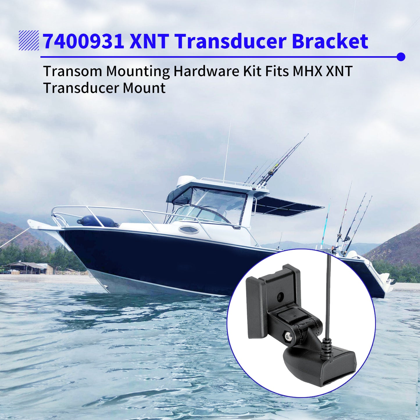 Transducer Mount for Humminbird 740093 (Transom)