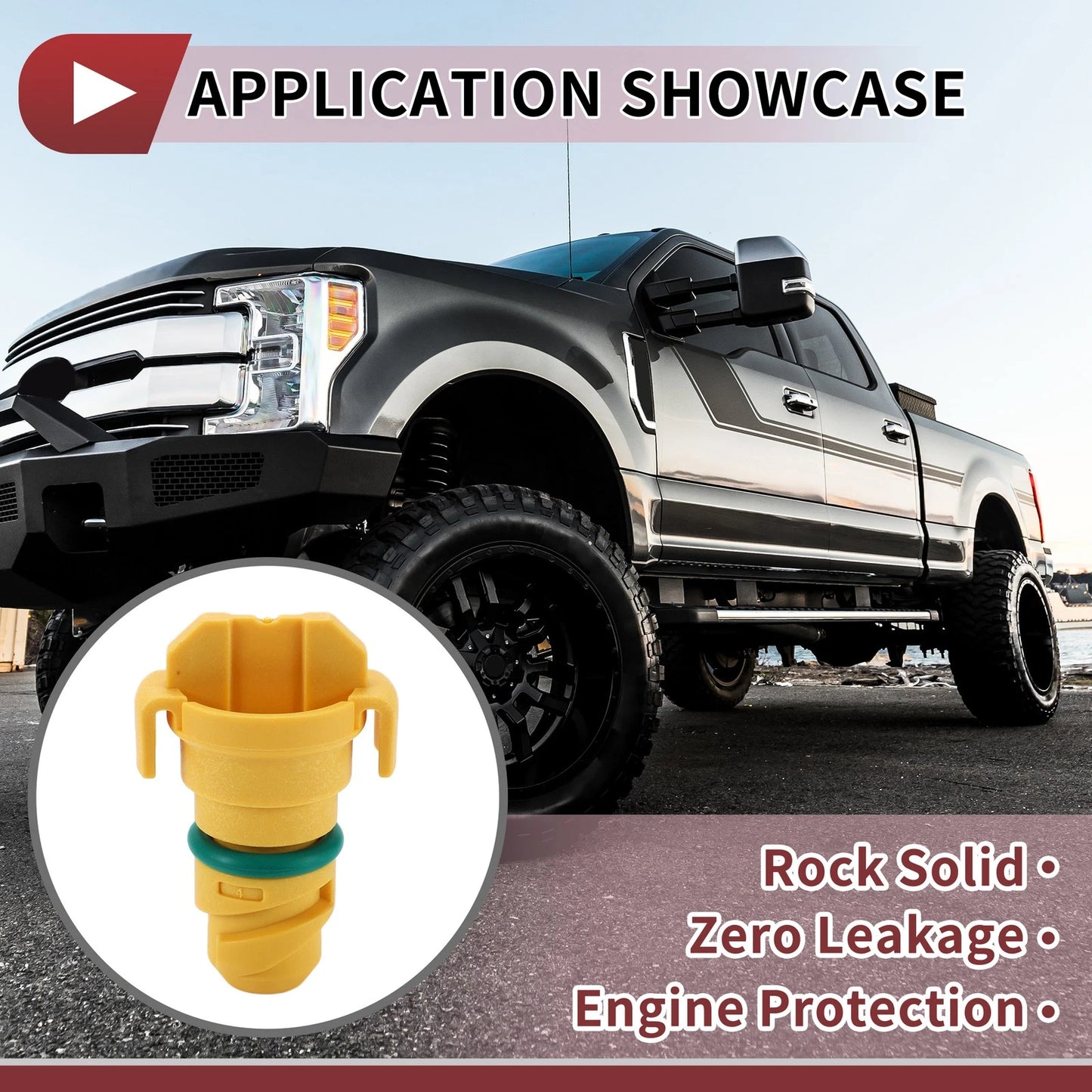 Set of 1 Oil Drain Plug for Ford F-250 F-350 F-450 F-550 Super Duty (2011–2012)