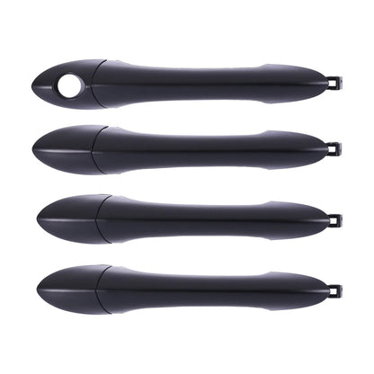 Set of 4 Outer Door Handles for Hyundai Sonata (2010–2014) Black