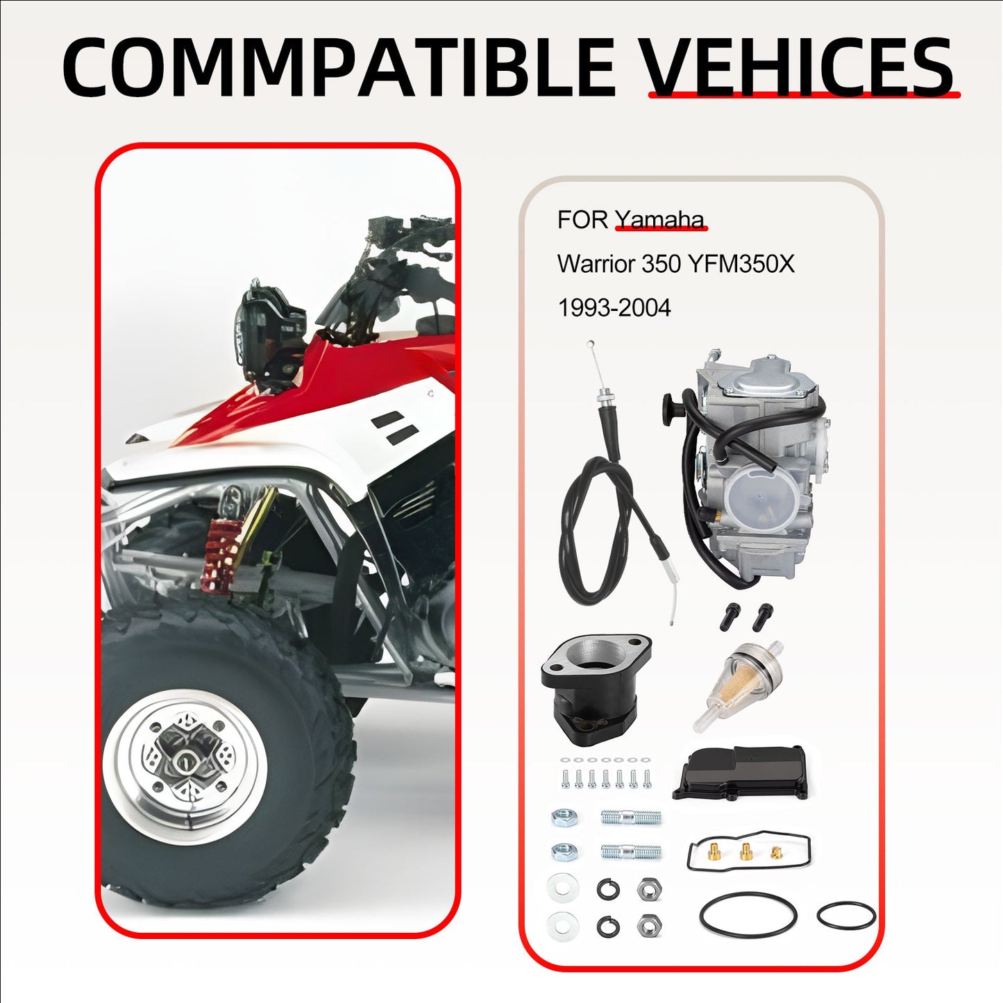 Carburetor Kit for Yamaha YFM350X Warrior (1993–2004)