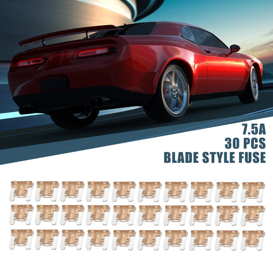 30pcs Mini Blade Fuses 7.5A for Automotive