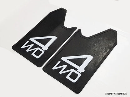 4WD 4X4 Off-Road Mud Flaps Splash Guards for Universal Car Truck Black Rubber