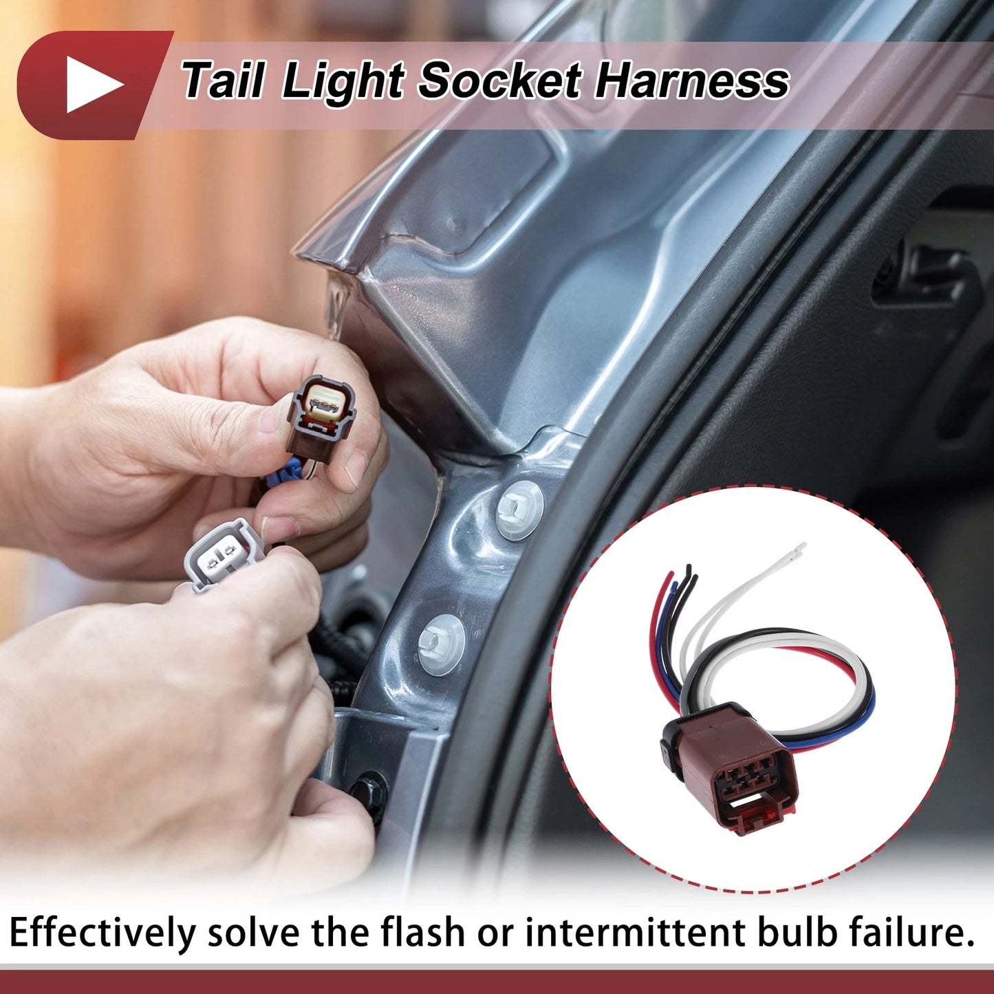 Tail Light Socket Wiring for Dodge Ram 2500 (2003–2006) No. 55077347AF