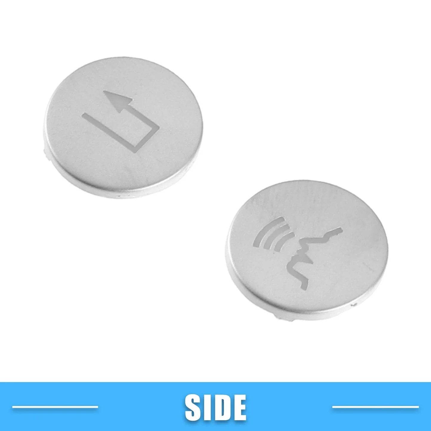Steering Wheel Button Covers for Mercedes-Benz ABS Silver Tone 12 x Pieces