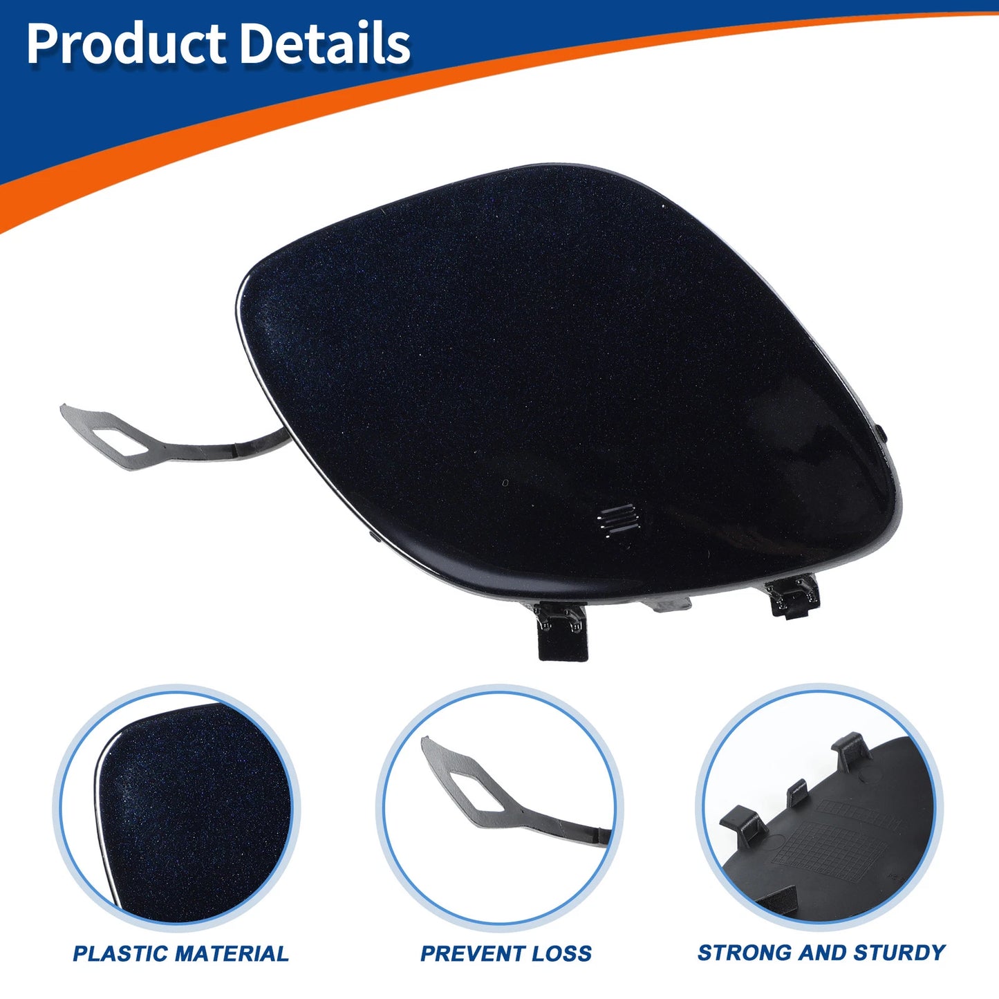 Tow Hook Cover for Mercedes-Benz A-Class (2016–2023) No.A2058850024 Caliche Blue