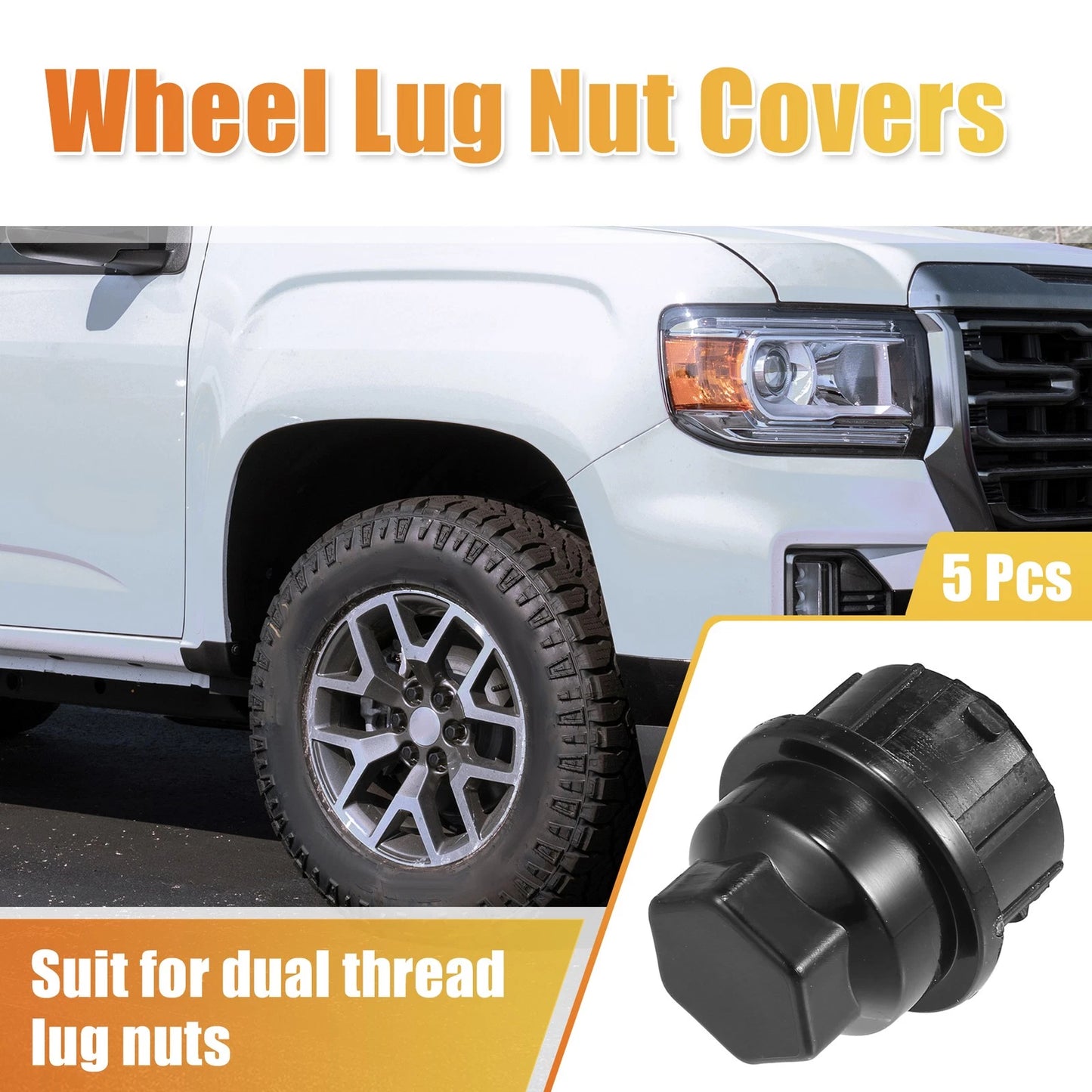 12pcs M24x2.0 Wheel Lug Nut Cover No.15646250 for Chevrolet C1500 C2500 (1990–1999)
