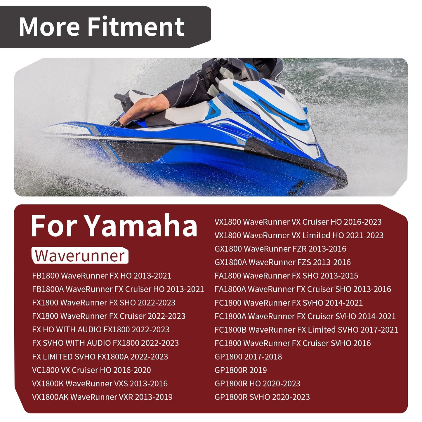 8x Rod Bearing for Yamaha FX VX 1800 (2002–2019)