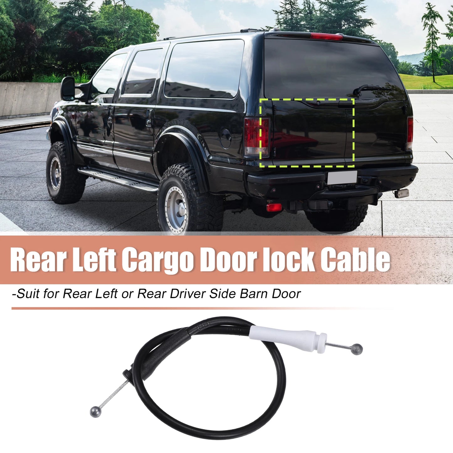 Rear Left Barn Door Lock Release Cable for Ford Excursion (2001–2005)