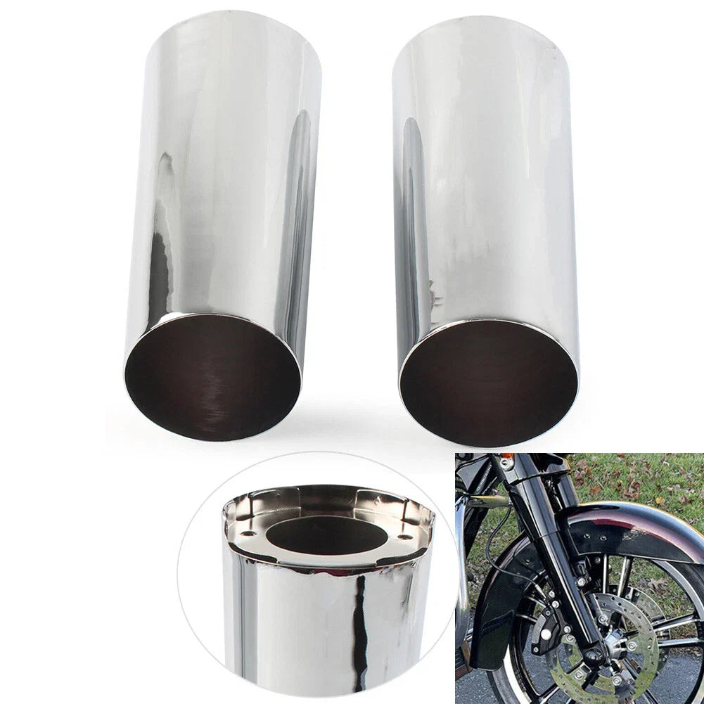 Smooth Fork Tube Slider Covers for Harley Electra Tri Glide FLHX (2009-2023)