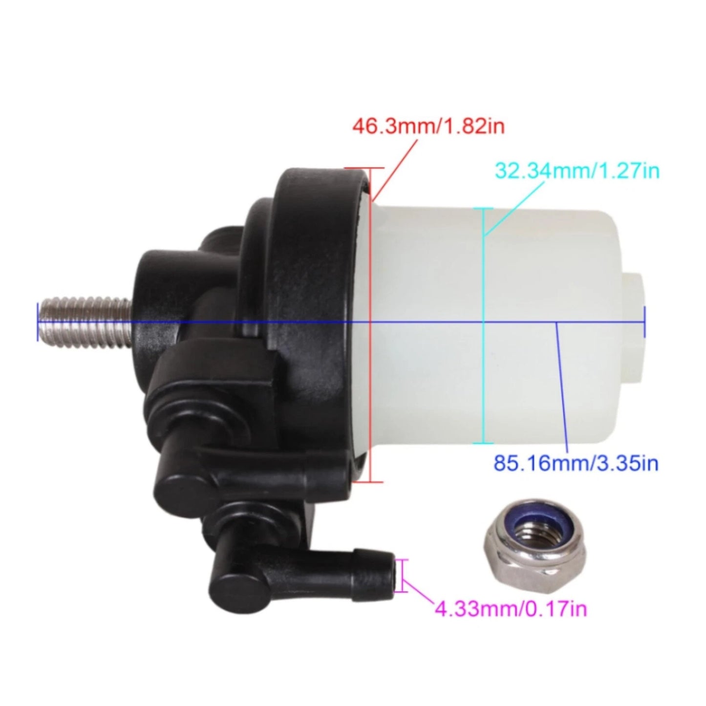 Fuel Filter for Mercury Mariner 9.9-50HP (1990–2005)