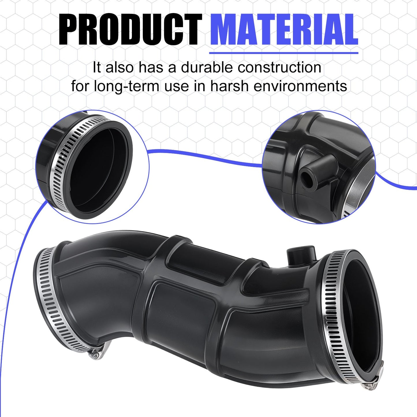 Right Intake Tube & Elbow Pipe for Yamaha Raptor YFM 660 (2001–2005)
