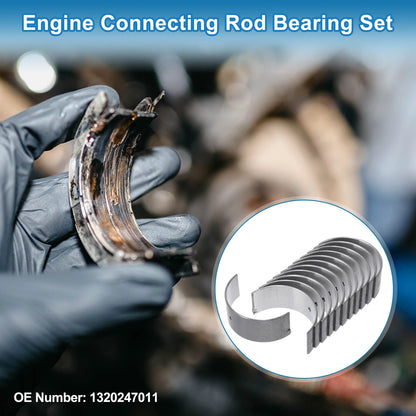 Set of 12 Connecting Rod Bearings for Toyota Land (No. 1320247011)