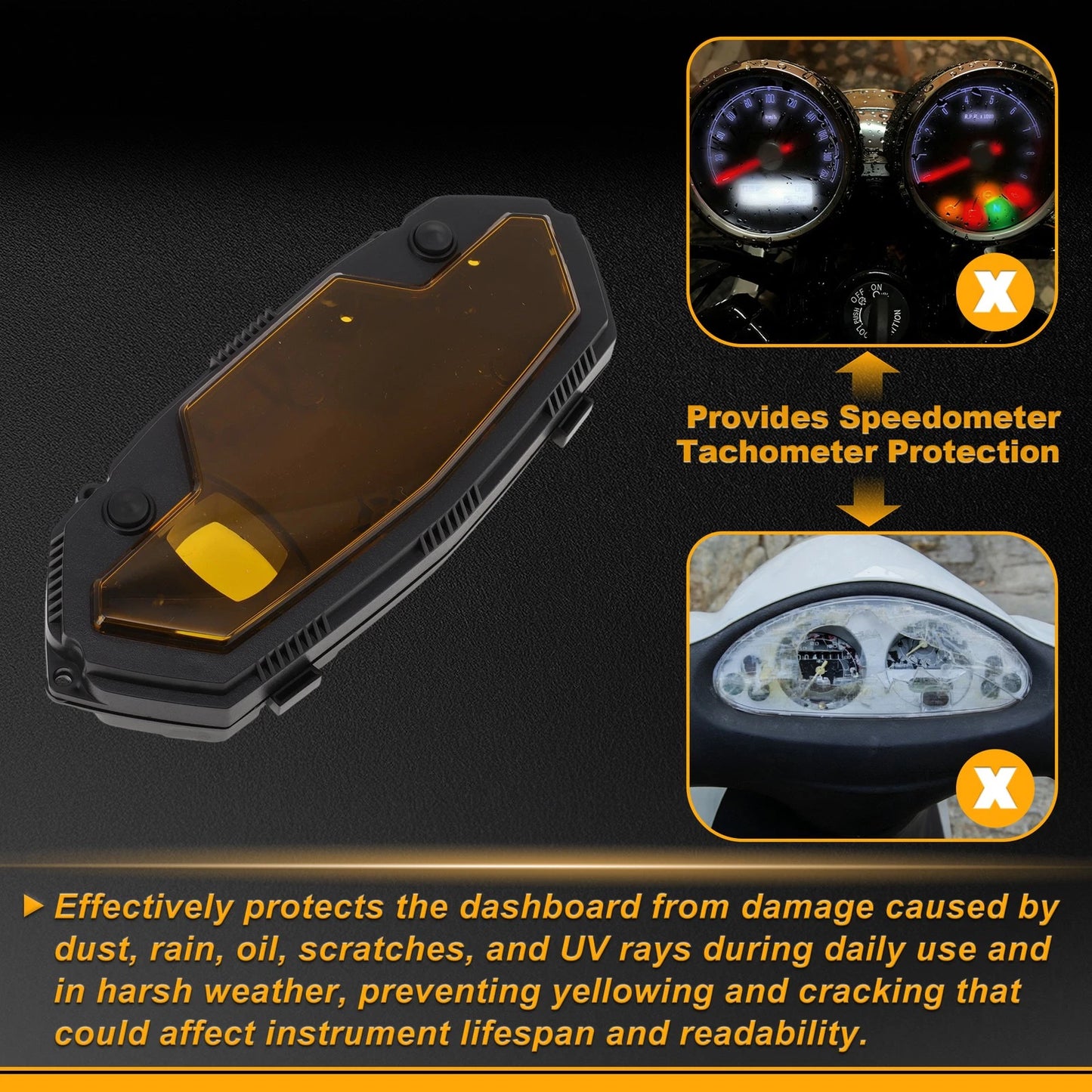 Speedometer Gauge Cover for Kawasaki Z1000 (2010–2013)
