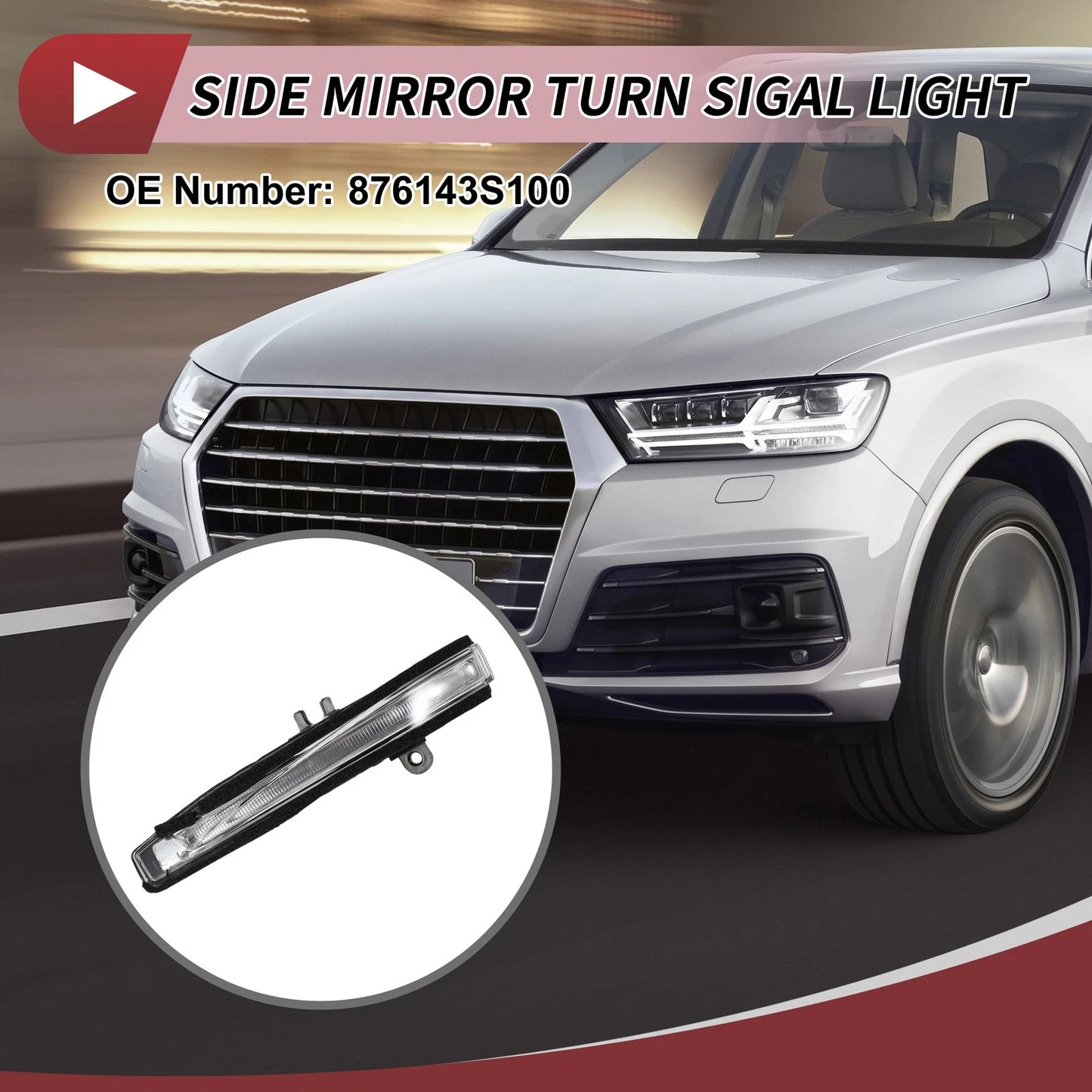 Left LED Turn Signal Light for Hyundai Sonata (2011–2013) No. 876143S100