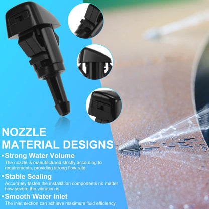 Windshield Washer Nozzle Kit for Dodge Grand Caravan (2008–2017) 4805742AB