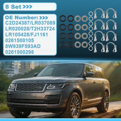 Set of 8 O-Ring Rebuild Repair Kit C2D24387 for Land Rover Range Rover (2010–2019)