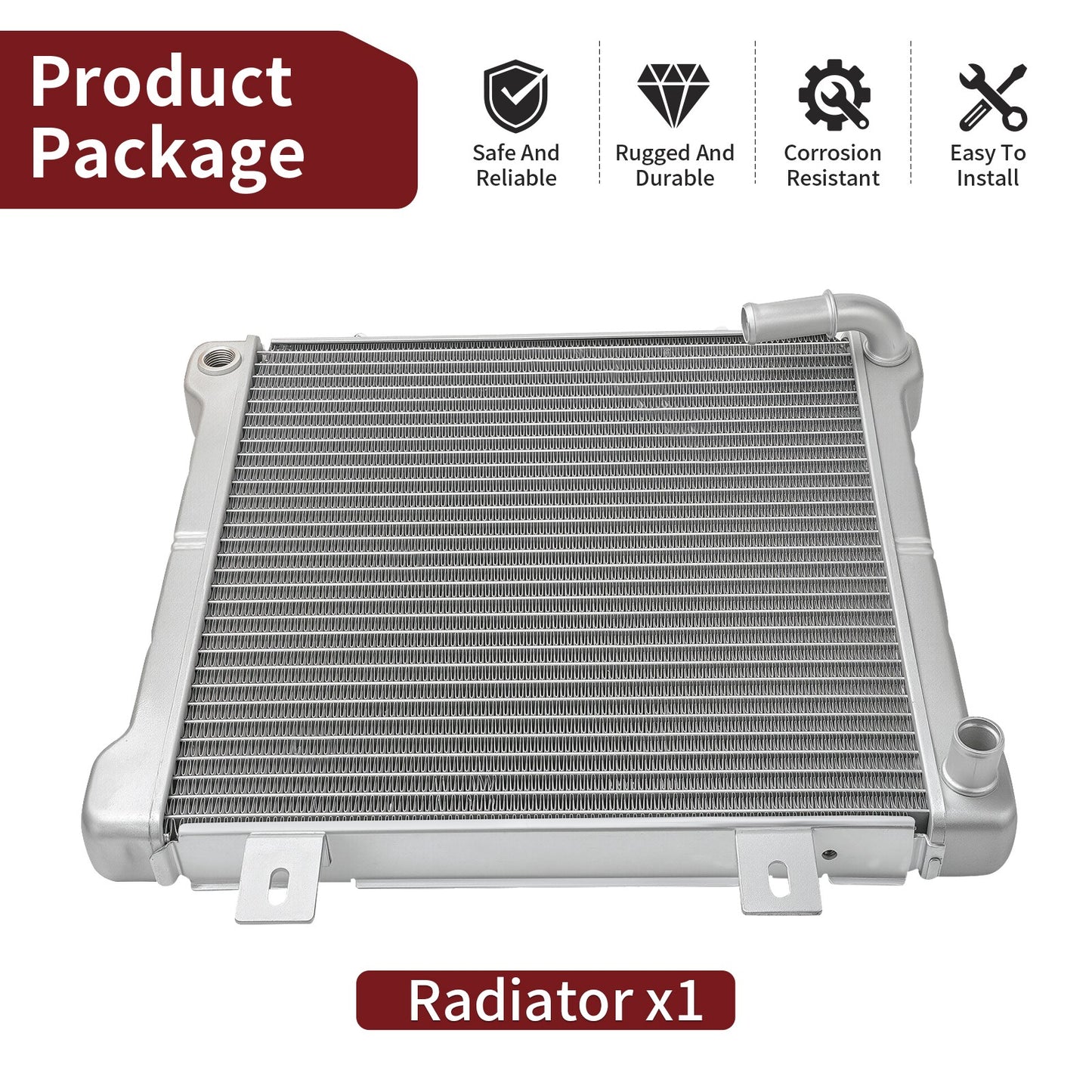 Aluminum Radiator for Polaris Diesel 455, Xpedition 425 (2000–2002)