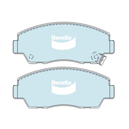 Set of 4 Front Disc Brake Pads for Mazda B2200 (1985–1996)