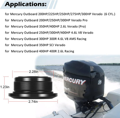 Trim Cap Seal Kit for Mercury Outboard 200HP (2004–2023) 2Pcs