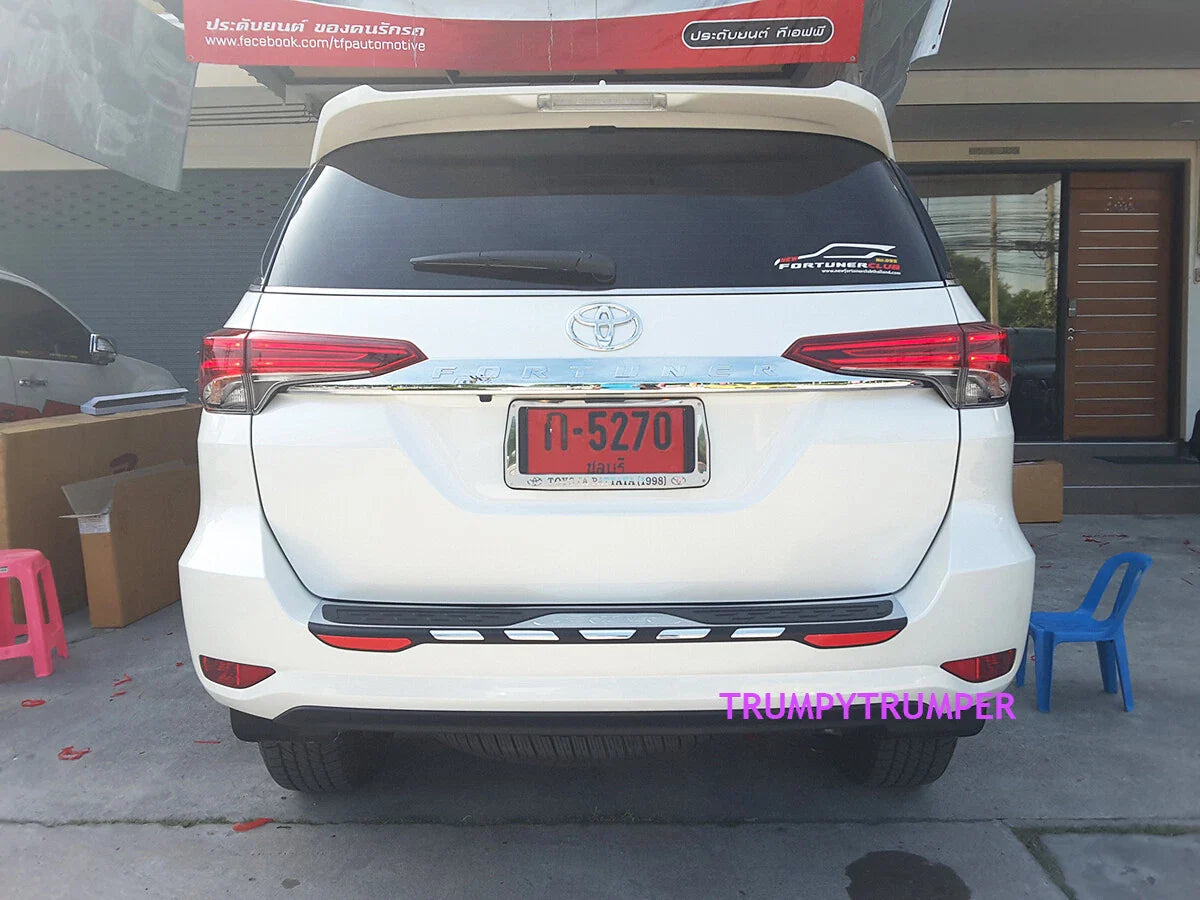 Rear Bumper Step Guard Chrome for Toyota Fortuner AN160 SW4 (2015-2020)