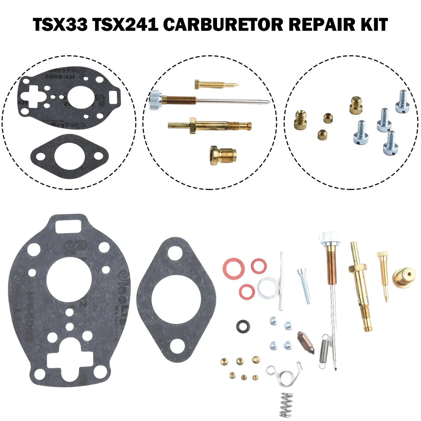 Carburetor Repair Kit 1 Set for Ford Tractor