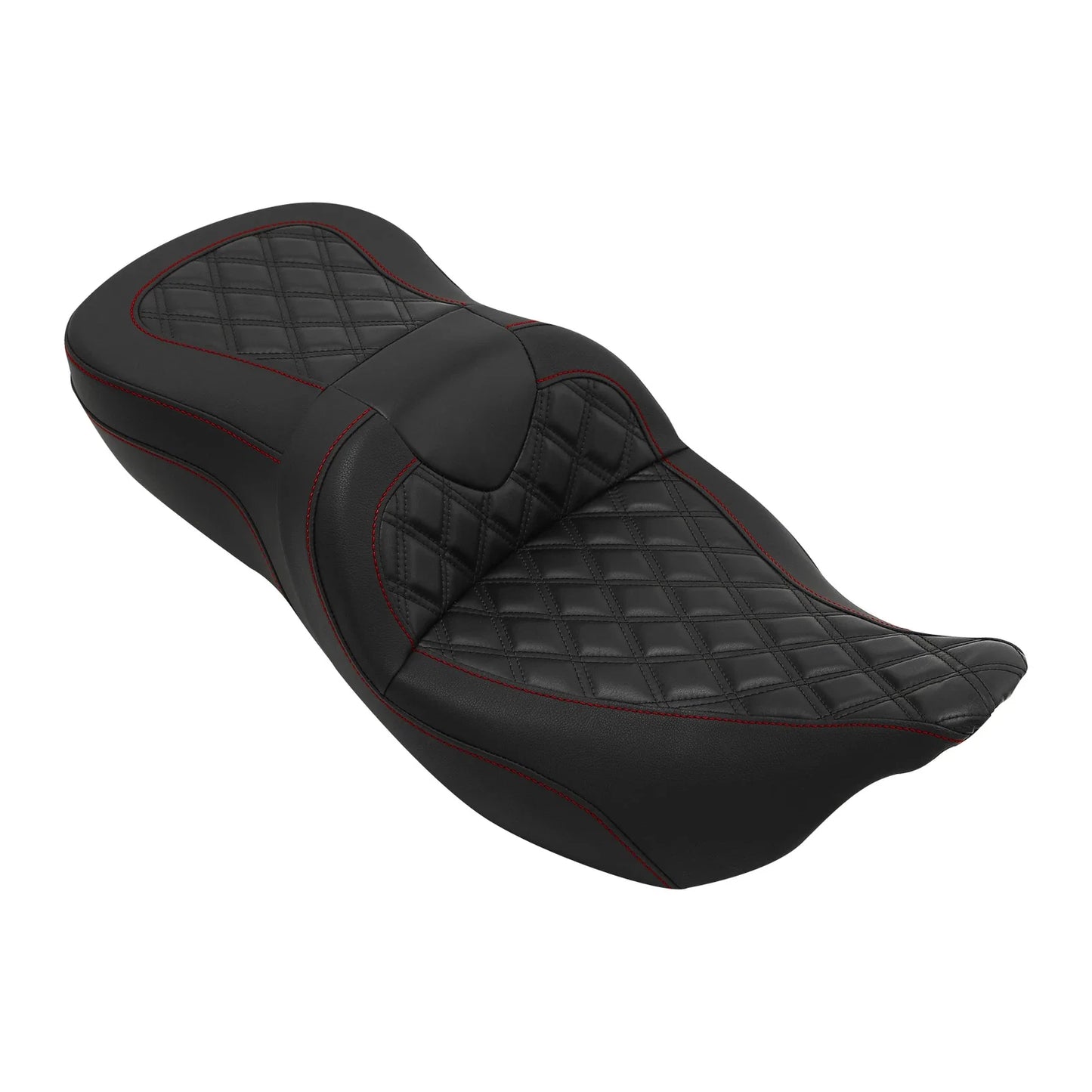 Driver & Passenger Seat for Harley Electra Glide 2009-2023 Black Red