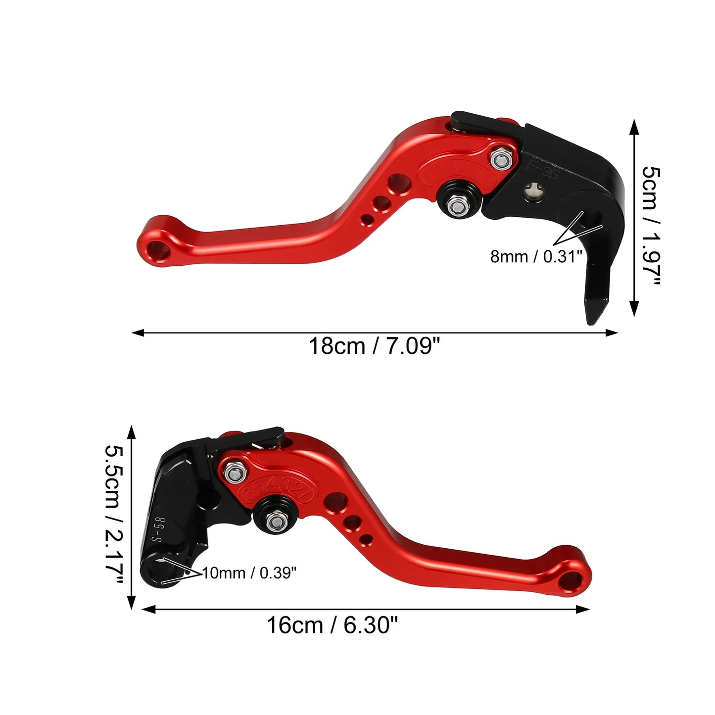 1 Pair Folding CNC Brake Clutch Levers for Suzuki GSXR 600 750 (2006–2019)