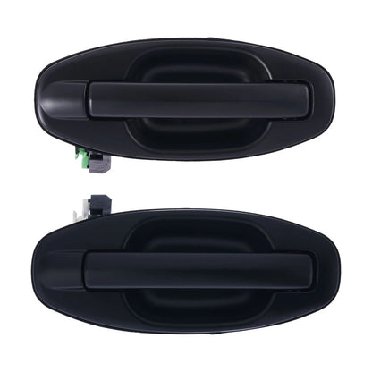 Set of 2 Outer Door Handles for Hyundai Santa Fe (2000–2005) Black