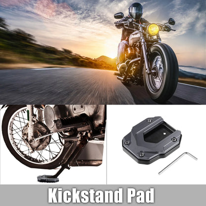 Aluminum Alloy Motorcycle Kickstand Plate Pad with Wrench for BMW